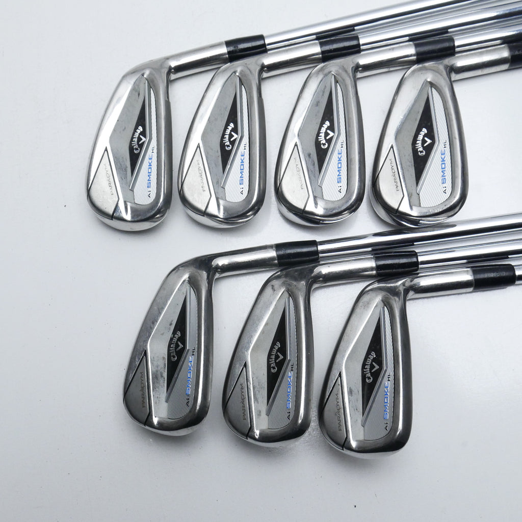 Used Callaway Paradym Ai Smoke HL Iron Set / 5 - PW + AW / Stiff Flex