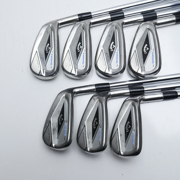 Used Callaway Paradym Ai Smoke HL Iron Set / 5 - PW + AW / Stiff Flex