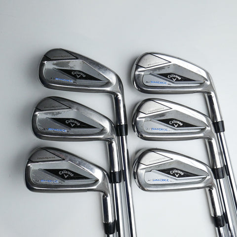 Used Callaway Paradym Ai Smoke HL Iron Set / 5 - PW / Regular Flex