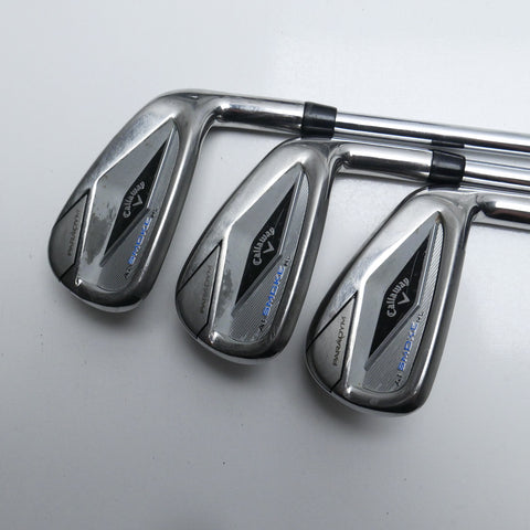 Used Callaway Paradym Ai Smoke HL Iron Set / 5 - PW / Regular Flex