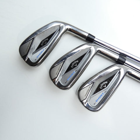Used Callaway Paradym Ai Smoke HL Iron Set / 5 - PW / Stiff Flex