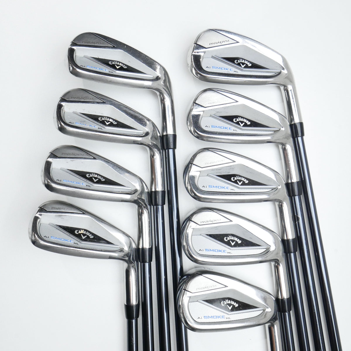 Used Callaway Paradym Ai Smoke HL Iron Set / 5 - SW + AW + GW / Senior Flex