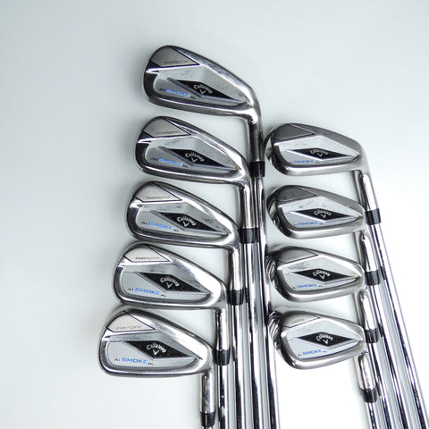 Used Callaway Paradym Ai Smoke HL Iron Set / 5 - SW + GW + AW / Stiff Flex