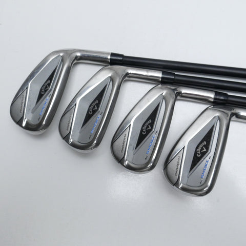 Used Callaway Paradym Ai Smoke HL Iron Set / 7 - SW + AW + GW / Stiff Flex