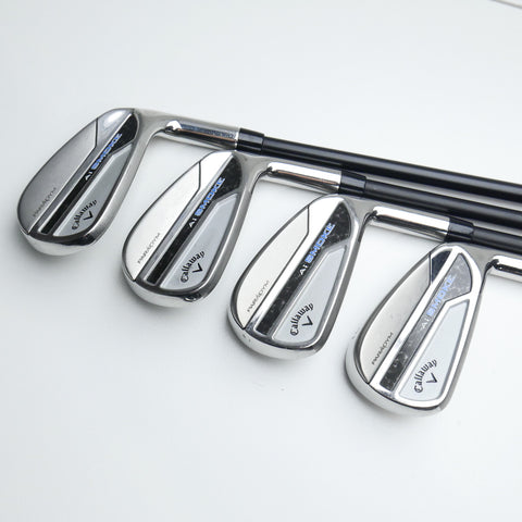 Used Callaway Paradym Ai Smoke Iron Set / 5 - PW + AW / Senior Flex