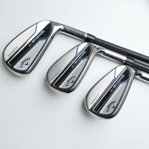Used Callaway Paradym Ai Smoke Iron Set / 5 - PW + AW / Senior Flex