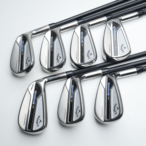 Used Callaway Paradym Ai Smoke Iron Set / 5 - PW + AW / Senior Flex