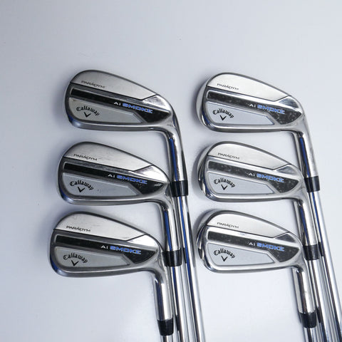 Used Callaway Paradym Ai Smoke Iron Set / 5 - PW / Regular Flex