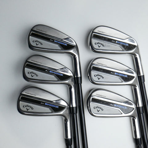 Used Callaway Paradym Ai Smoke Iron Set / 5 - PW / Stiff Flex