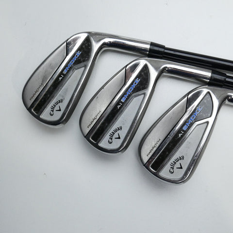 Used Callaway Paradym Ai Smoke Iron Set / 5 - PW / Stiff Flex