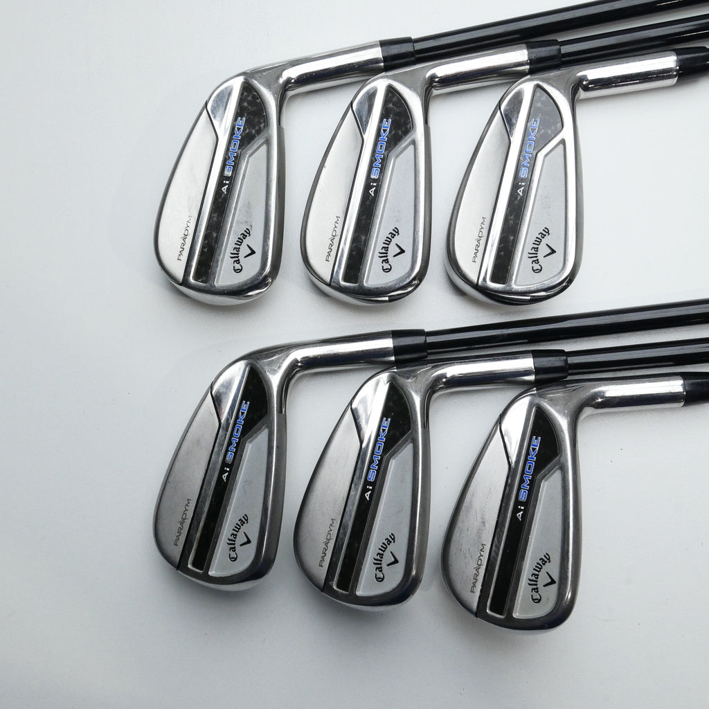 Used Callaway Paradym Ai Smoke Iron Set / 5 - PW / Stiff Flex