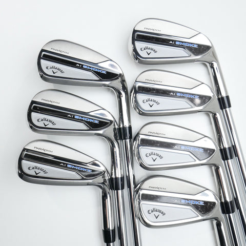 Used Callaway Paradym Ai Smoke Iron Set / 5 - SW / Regular Flex