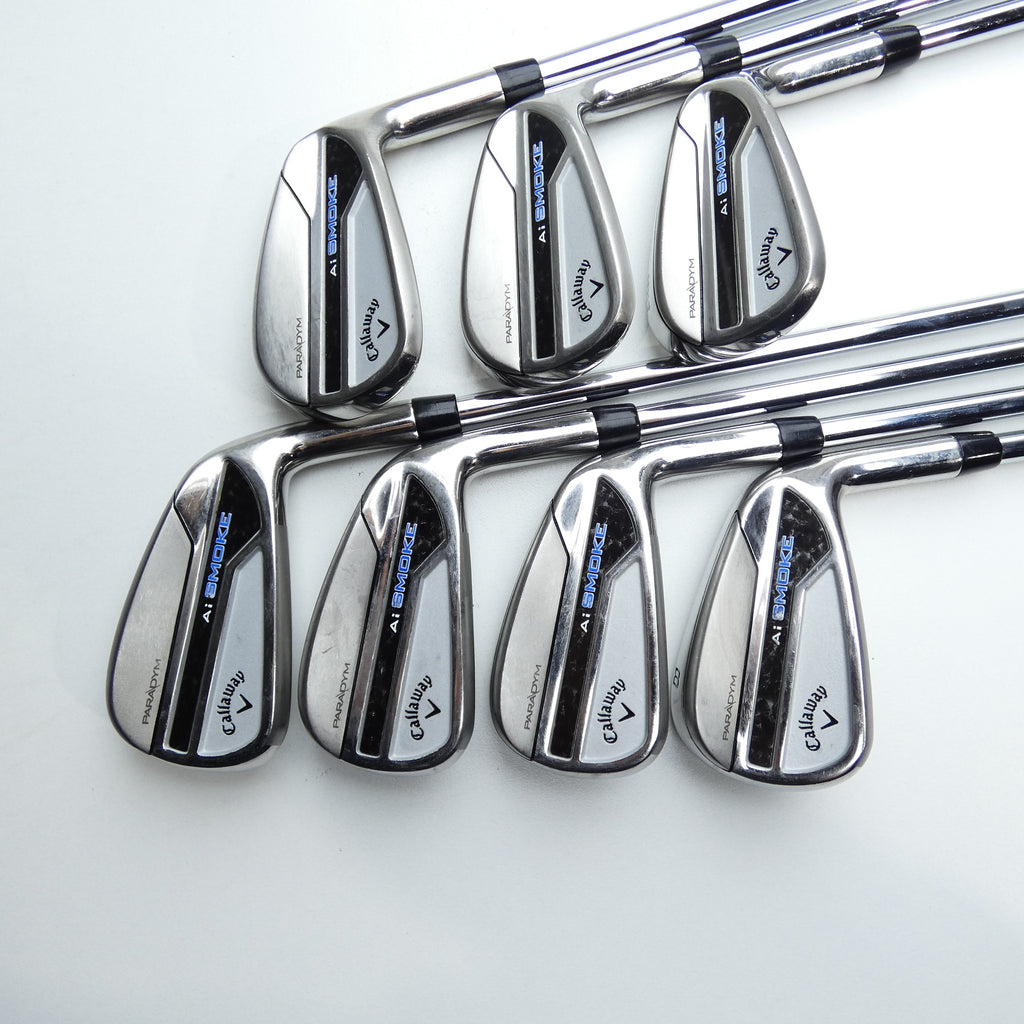 Used Callaway Paradym Ai Smoke Iron Set / 5 - SW / Regular Flex