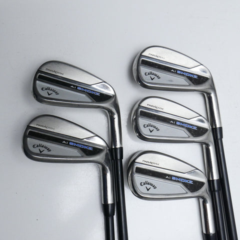 Used Callaway Paradym Ai Smoke Iron Set / 6 - PW / Soft Regular Flex