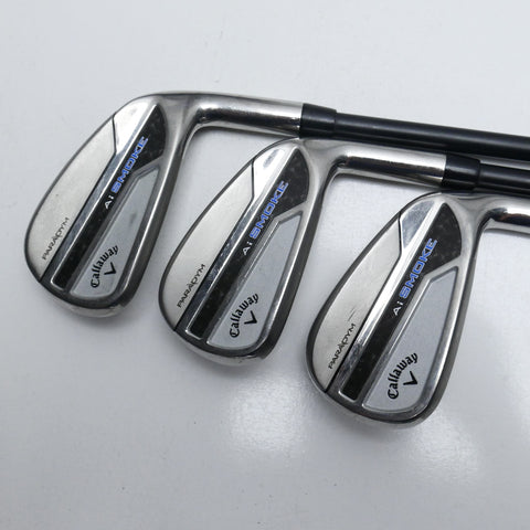 Used Callaway Paradym Ai Smoke Iron Set / 6 - PW / Soft Regular Flex