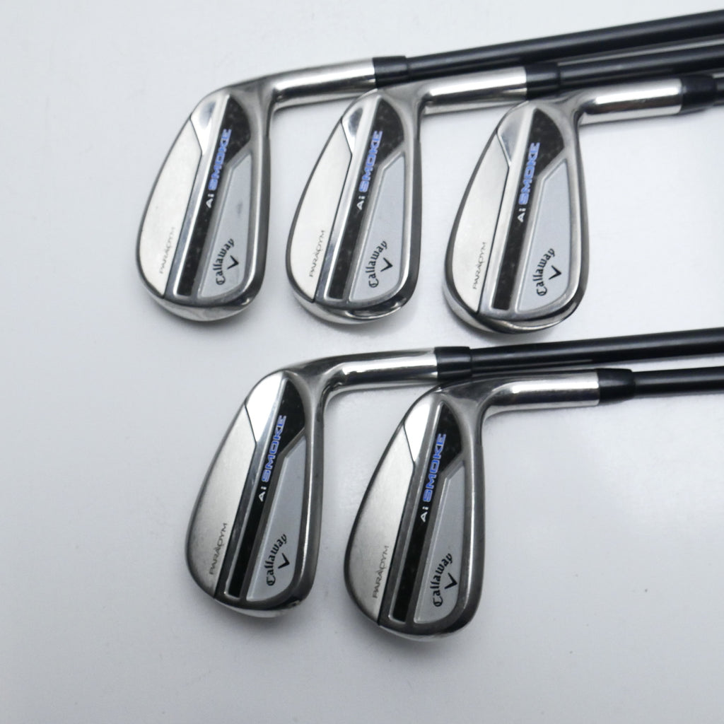 Used Callaway Paradym Ai Smoke Iron Set / 6 - PW / Soft Regular Flex