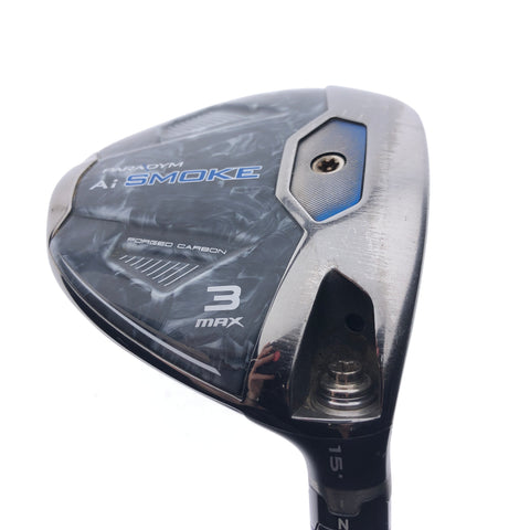 Used Callaway Paradym Ai Smoke MAX 3 Fairway Wood / 15 Degrees / Regular Flex