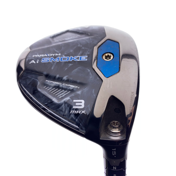 Used Callaway Paradym Ai Smoke MAX 3 Fairway Wood / 15 Degrees / Stiff Flex