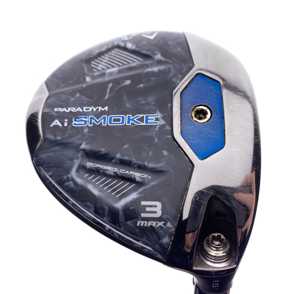 Used Callaway Paradym Ai Smoke MAX 3 Fairway Wood / 15 Degrees / Stiff Flex