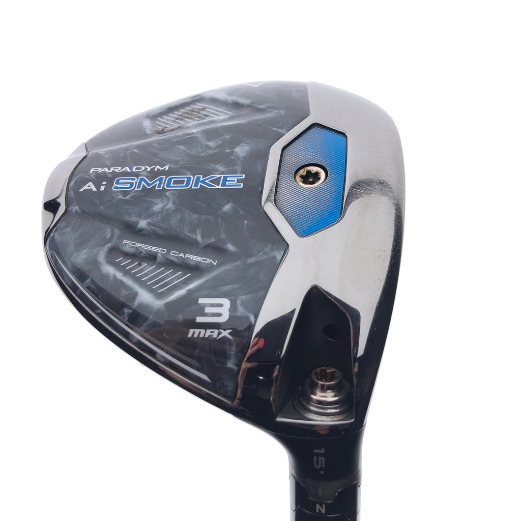 Used Callaway Paradym Ai Smoke MAX 3 Fairway Wood / 15 Degrees / X-Stiff Flex