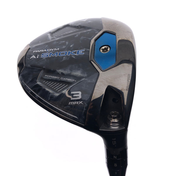 Used Callaway Paradym Ai Smoke MAX 3 Fairway Wood / 15 Degrees / X-Stiff Flex