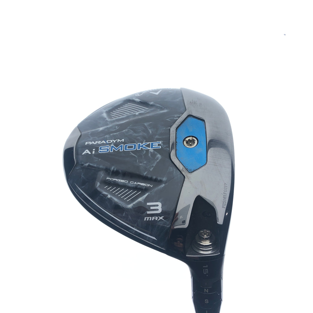 Used Callaway Paradym Ai Smoke MAX 3 Fairway Wood / 15.0 Degrees / X-Stiff Flex