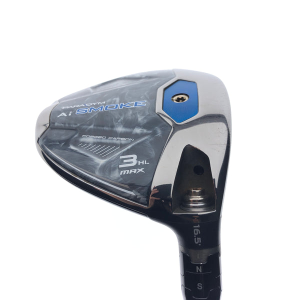 Used Callaway Paradym Ai Smoke MAX 3 HL Fairway Wood / 16.5 Degree / Stiff Flex