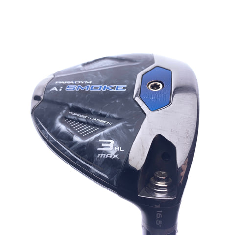 Used Callaway Paradym Ai Smoke MAX 3 HL Fairway Wood / 16.5 Degrees/Stiff Flex