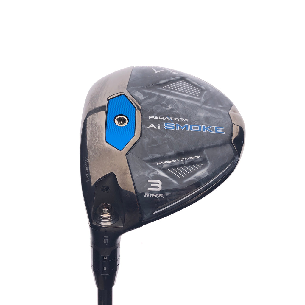 Used Callaway Paradym Ai Smoke MAX 3 Wood / 15 Degrees / S Flex / Left-Handed