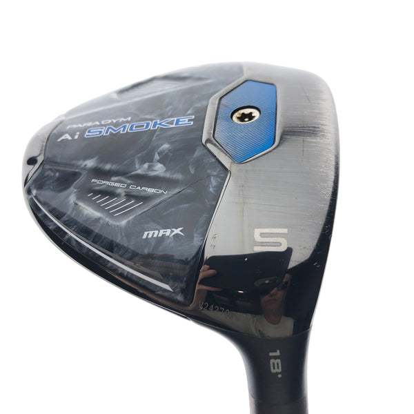 Used Callaway Paradym Ai Smoke MAX 5 Fairway Wood / 18 Degrees / Lite Flex