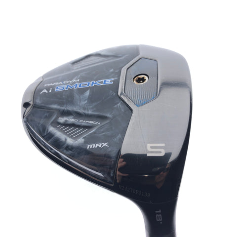Used Callaway Paradym Ai Smoke MAX 5 Fairway Wood / 18 Degrees / Regular Flex