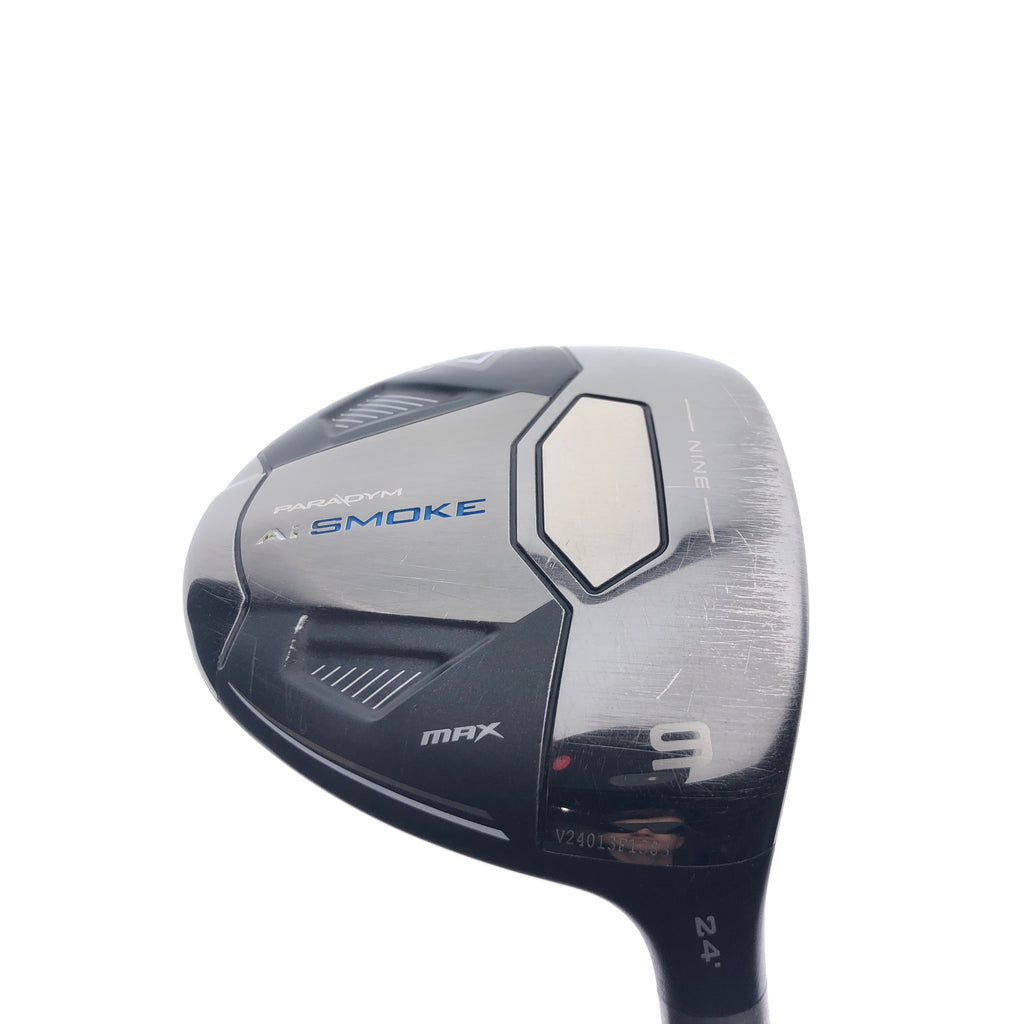 Used Callaway Paradym Ai Smoke MAX 9 Fairway Wood / 24 Degrees / Regular Flex
