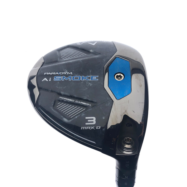 Used Callaway Paradym Ai Smoke MAX D 3 Fairway Wood / 15 Degrees / Stiff Flex