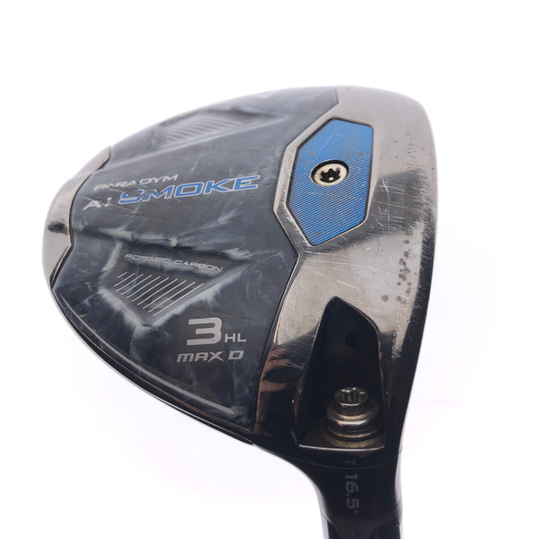 Used Callaway Paradym Ai Smoke MAX D 3 HL Fairway Wood / 16.5 Deg / Regular Flex