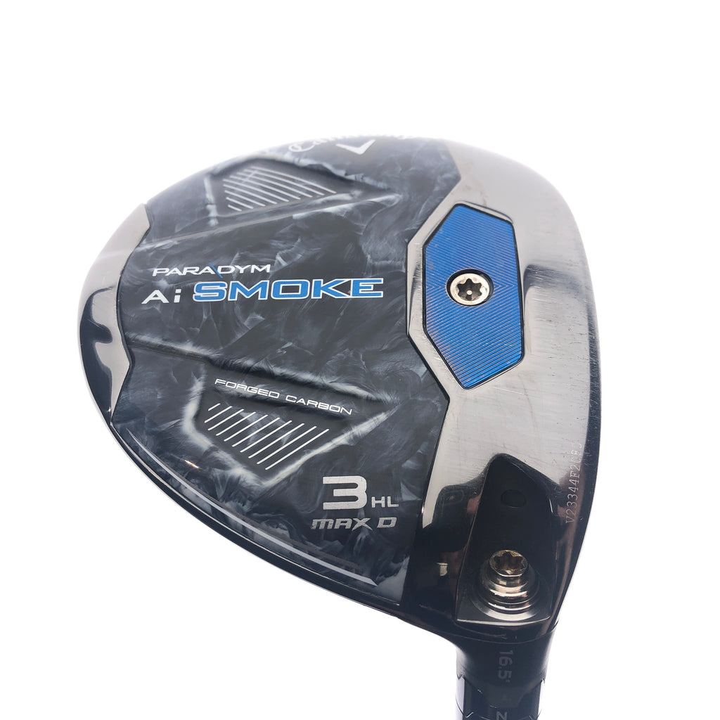 Used Callaway Paradym Ai Smoke MAX D 3 HL Fairway Wood/16.5 Degrees/Stiff Flex