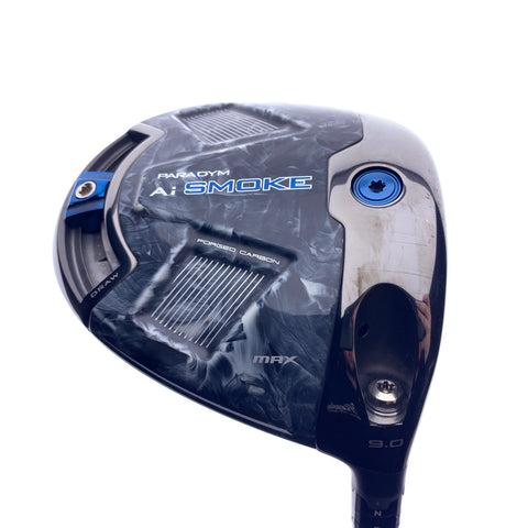 Used Callaway Paradym Ai Smoke MAX Driver / 9.0 Degrees / Regular Flex