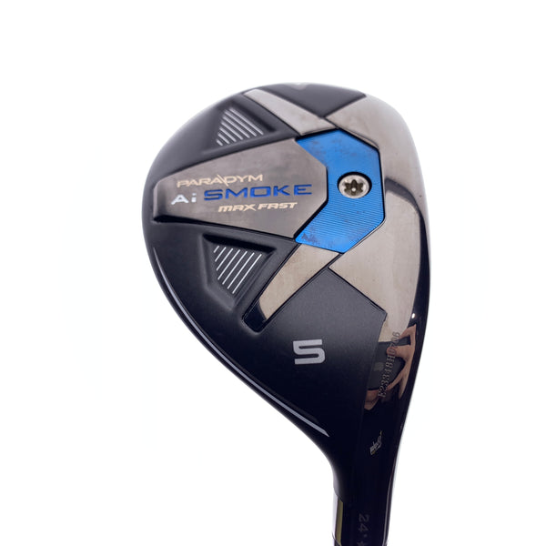 Used Callaway Paradym Ai Smoke MAX Fast 5 Hybrid / 24 Degrees / Ladies Flex