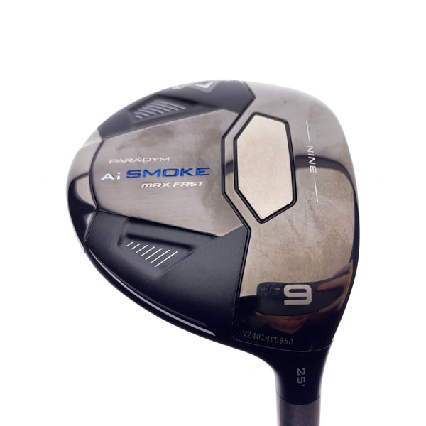 Used Callaway Paradym Ai Smoke MAX Fast 9 Fairway Wood / 25 Deg / Soft Reg Flex