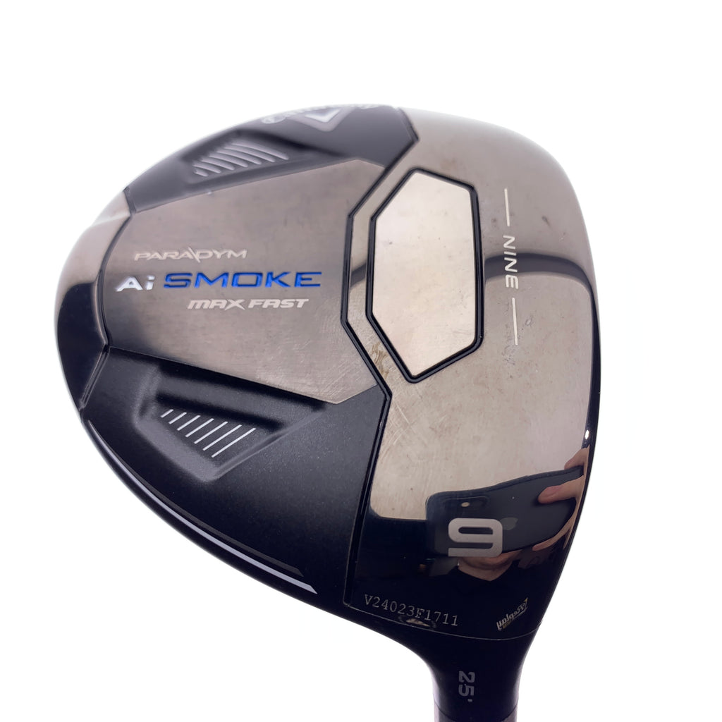 Used Callaway Paradym Ai Smoke MAX Fast 9 Fairway Wood / 25 Degree / Ladies Flex