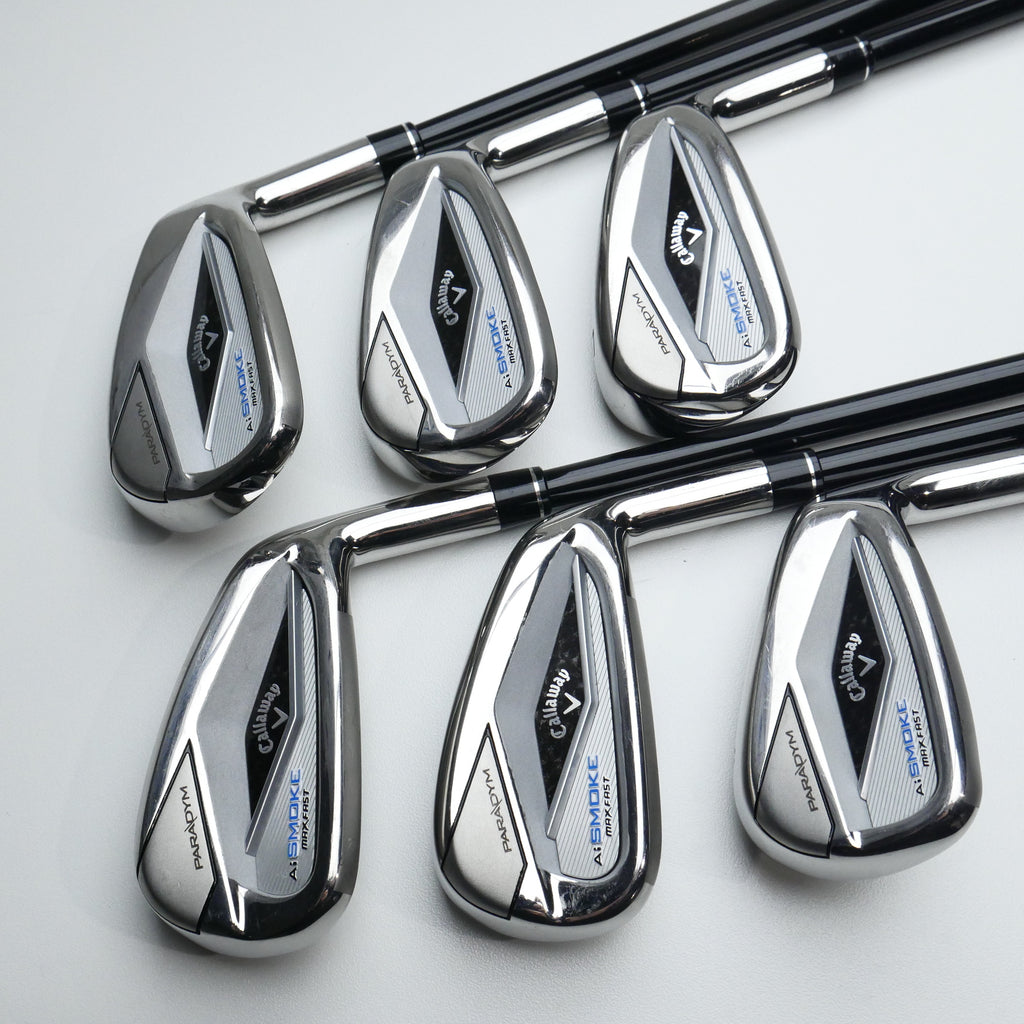 Used Callaway Paradym Ai Smoke MAX Fast Iron Set / 5 - PW / Senior Flex