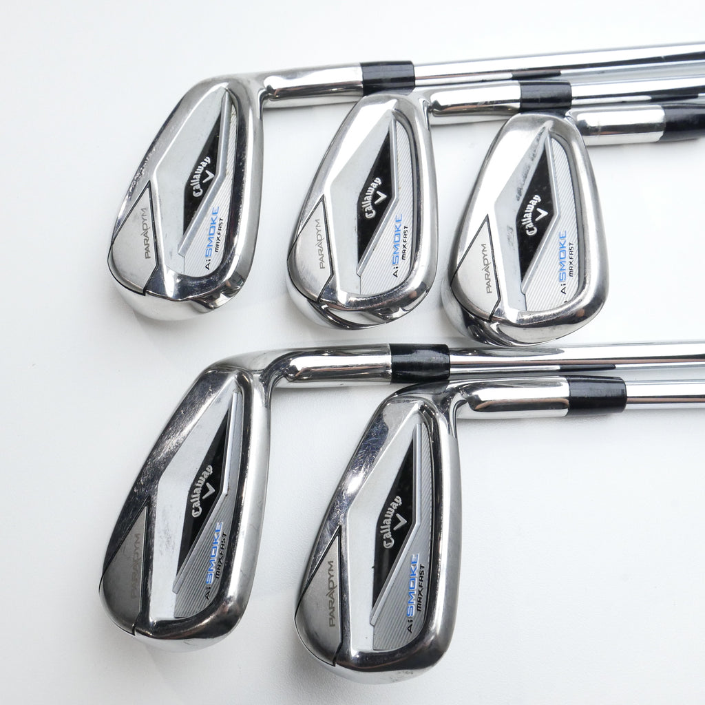 Used Callaway Paradym Ai Smoke MAX Fast Iron Set / 7 - PW + AW / Regular Flex