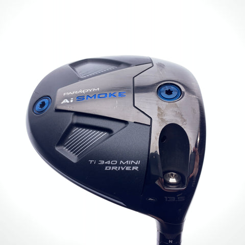 Used Callaway Paradym Ai Smoke Ti 340 Mini Driver / 13.5 Degrees / Stiff Flex