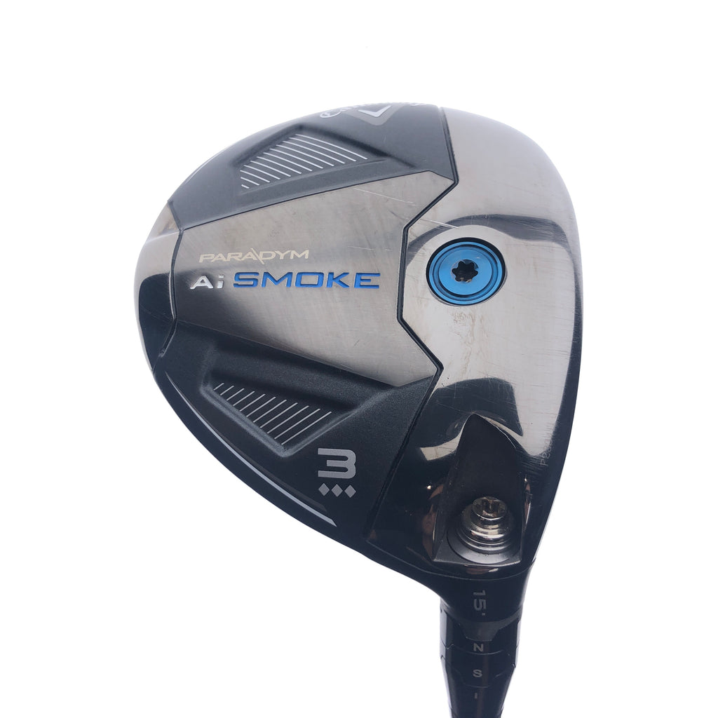 Used Callaway Paradym Ai Smoke Triple Diamond 3 F W / 15.0° / VeloCore+ Blue 8 X