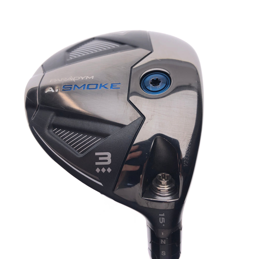 Used Callaway Paradym Ai Smoke Triple Diamond 3 F'W / 15 Deg / X-Stiff Flex