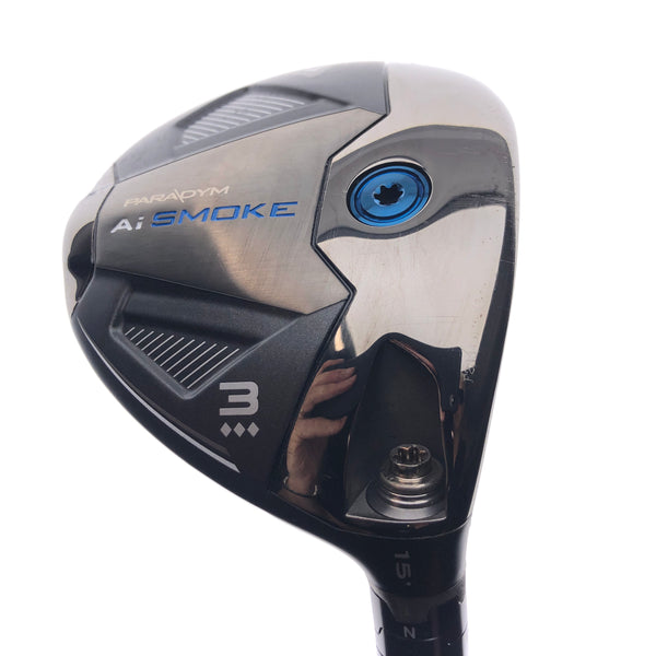 Used Callaway Paradym Ai Smoke Triple Diamond 3 Fairway Wood / 15 Deg / X-Stiff