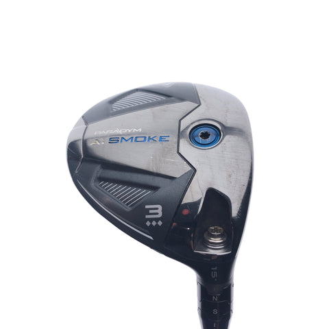 Used Callaway Paradym Ai Smoke Triple Diamond 3 Fairway Wood / 15 Degrees / X-S