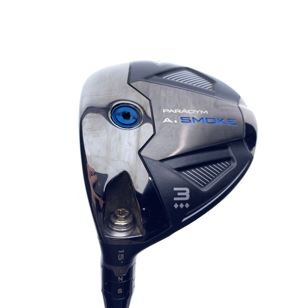 Used Callaway Paradym Ai Smoke Triple Diamond 3 Fairway Wood / Stiff Flex / LH