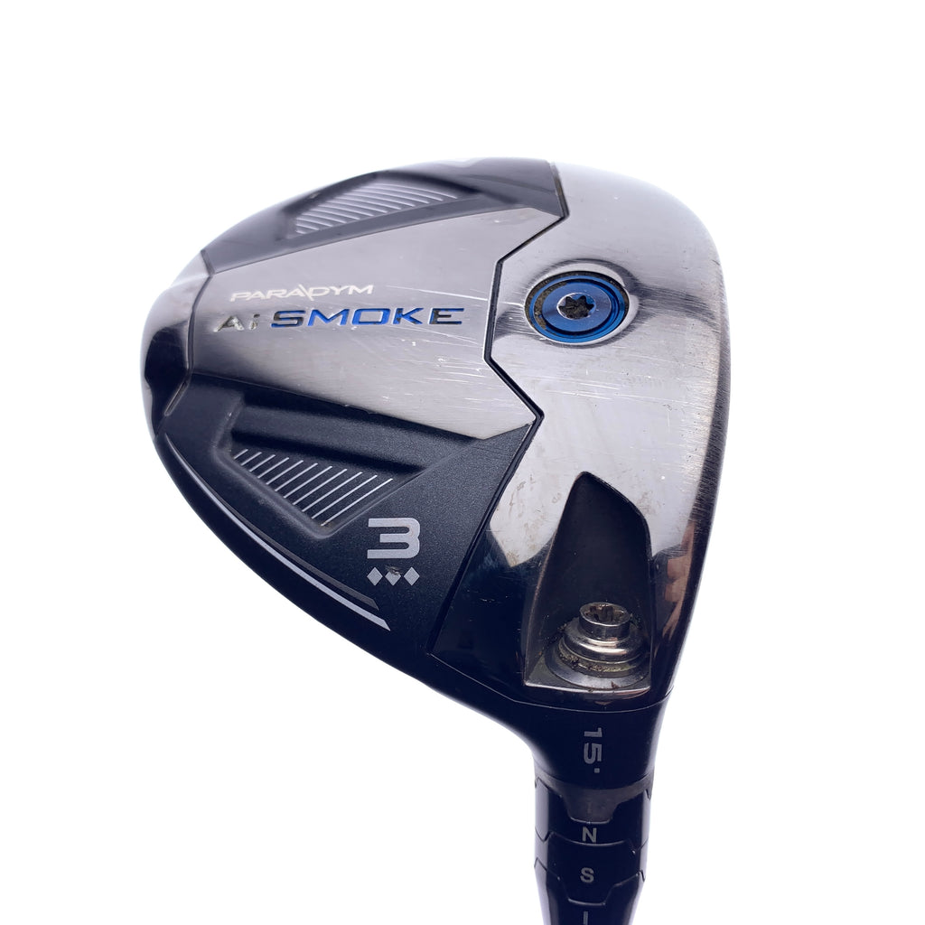 Used Callaway Paradym Ai Smoke Triple Diamond 3 Fairway Wood/15 Degrees/X-Stiff