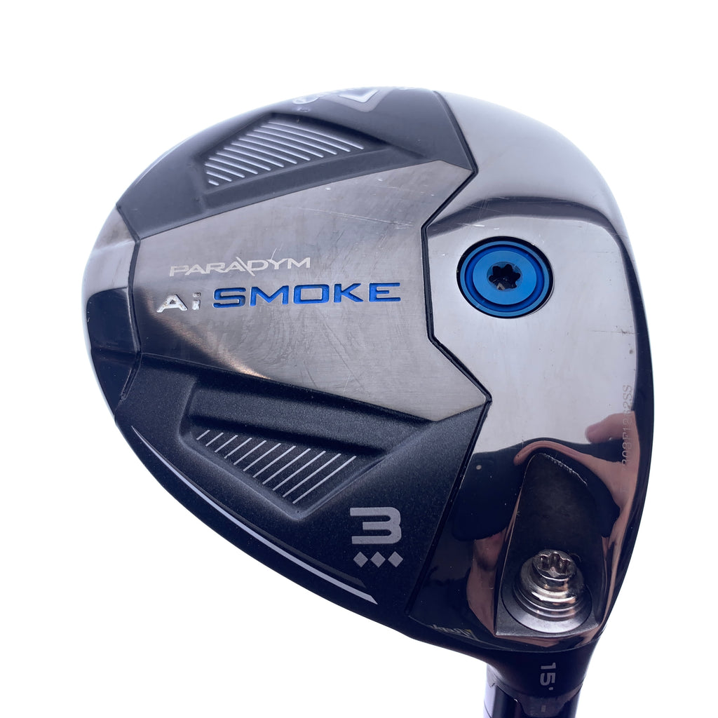 Used Callaway Paradym Ai Smoke Triple Diamond 3 Wood / 15 Degrees/ Stiff Flex
