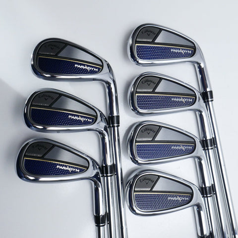 Used Callaway Paradym Iron Set / 5 - PW + AW / Stiff Flex